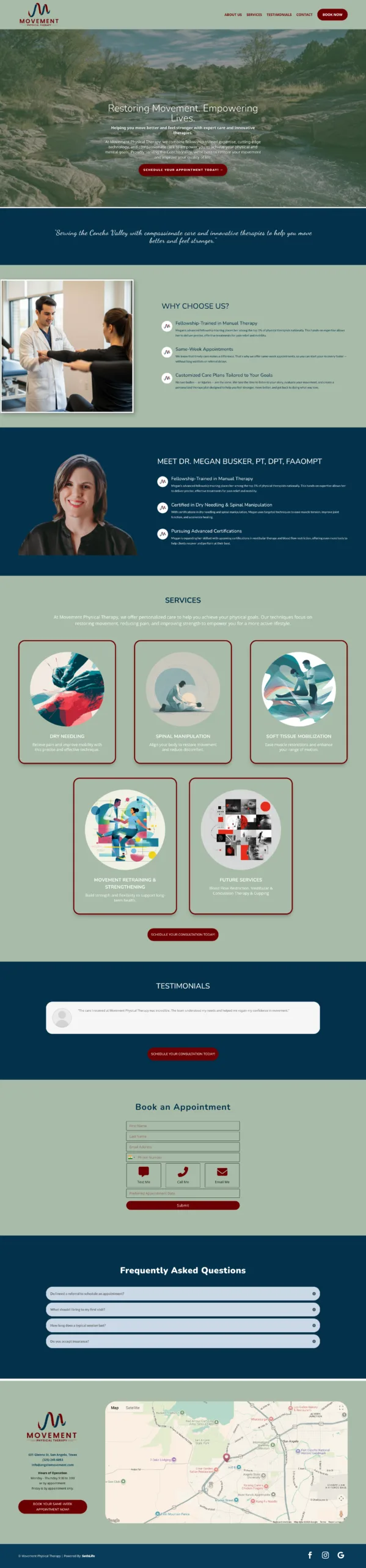 Angelo Movement website designed and developed by Priyesh Infotech