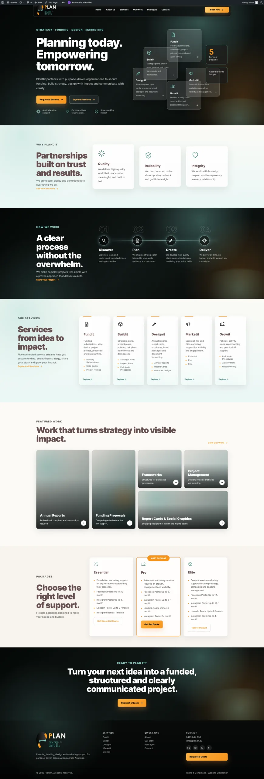 PlanDit website designed and developed by Priyesh Infotech